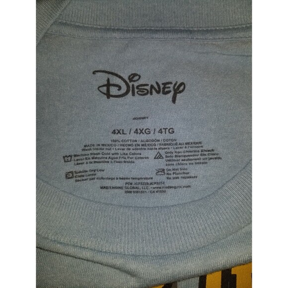 Big Mens Crew Neck Short Sleeve Regular Fit Graphic Tee - 4XL - Picture 2 of 4